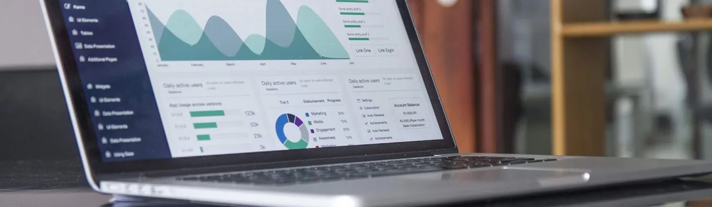 Modern time tracking software on laptop and tablet